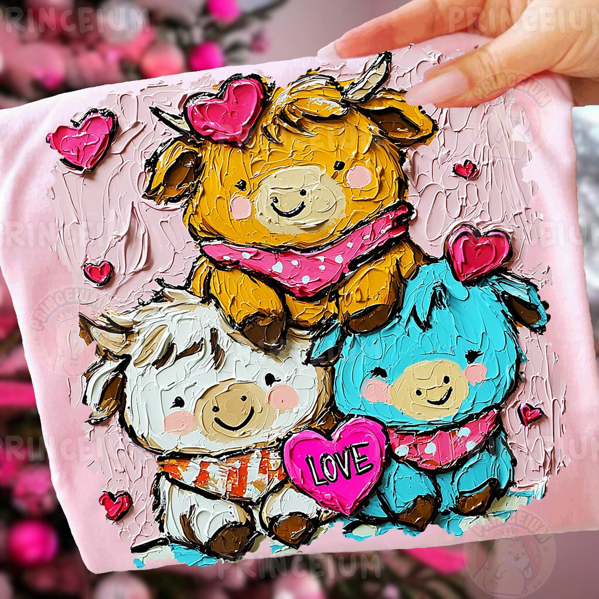 Painted Highland Cow Love
