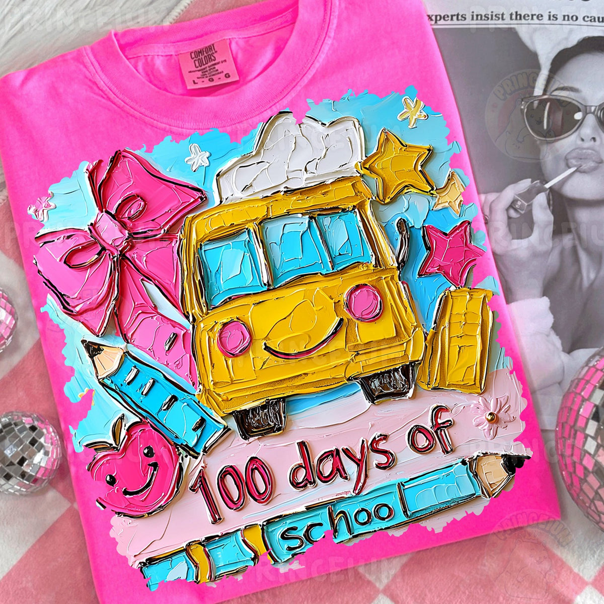 100 Days of School Bus