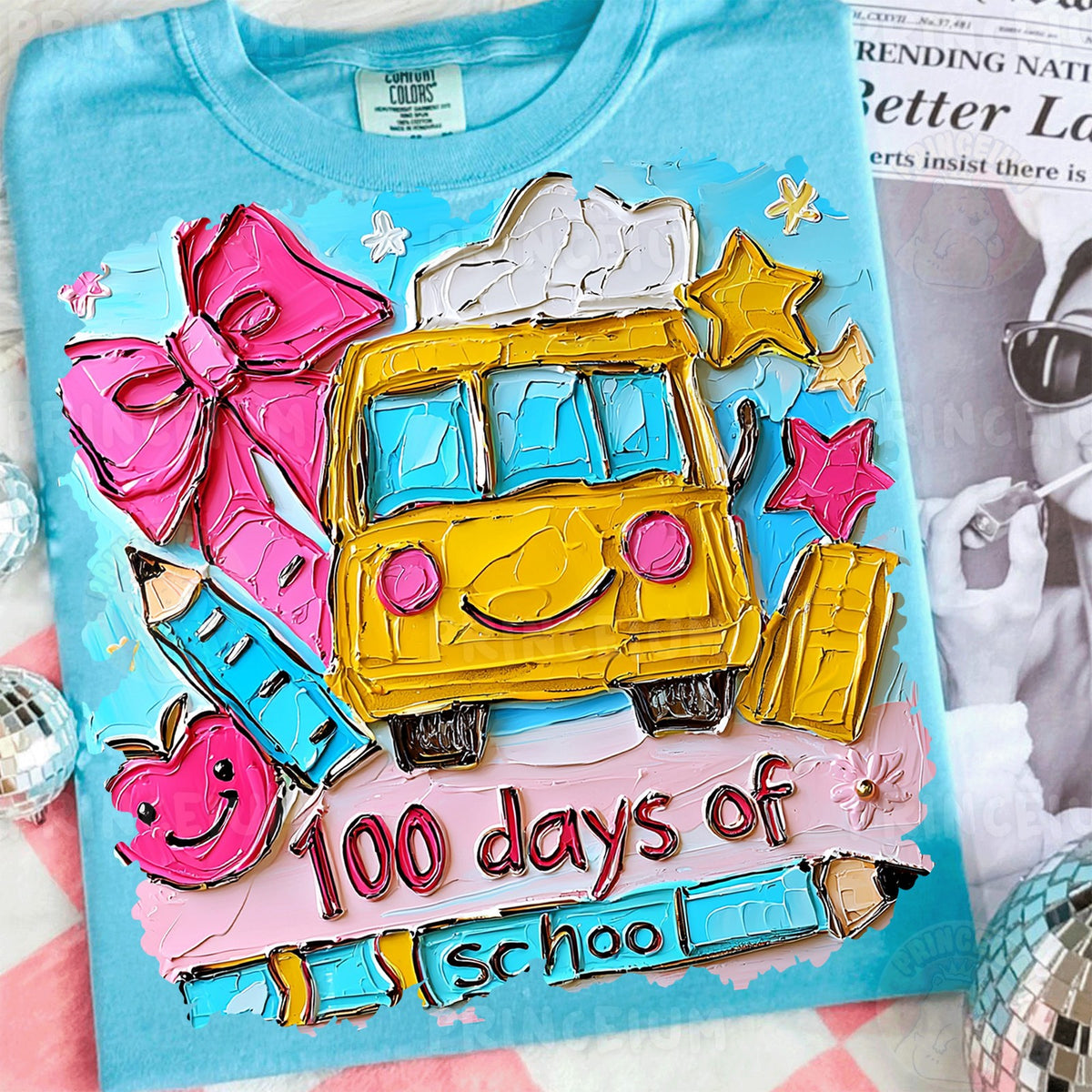 100 Days of School Bus