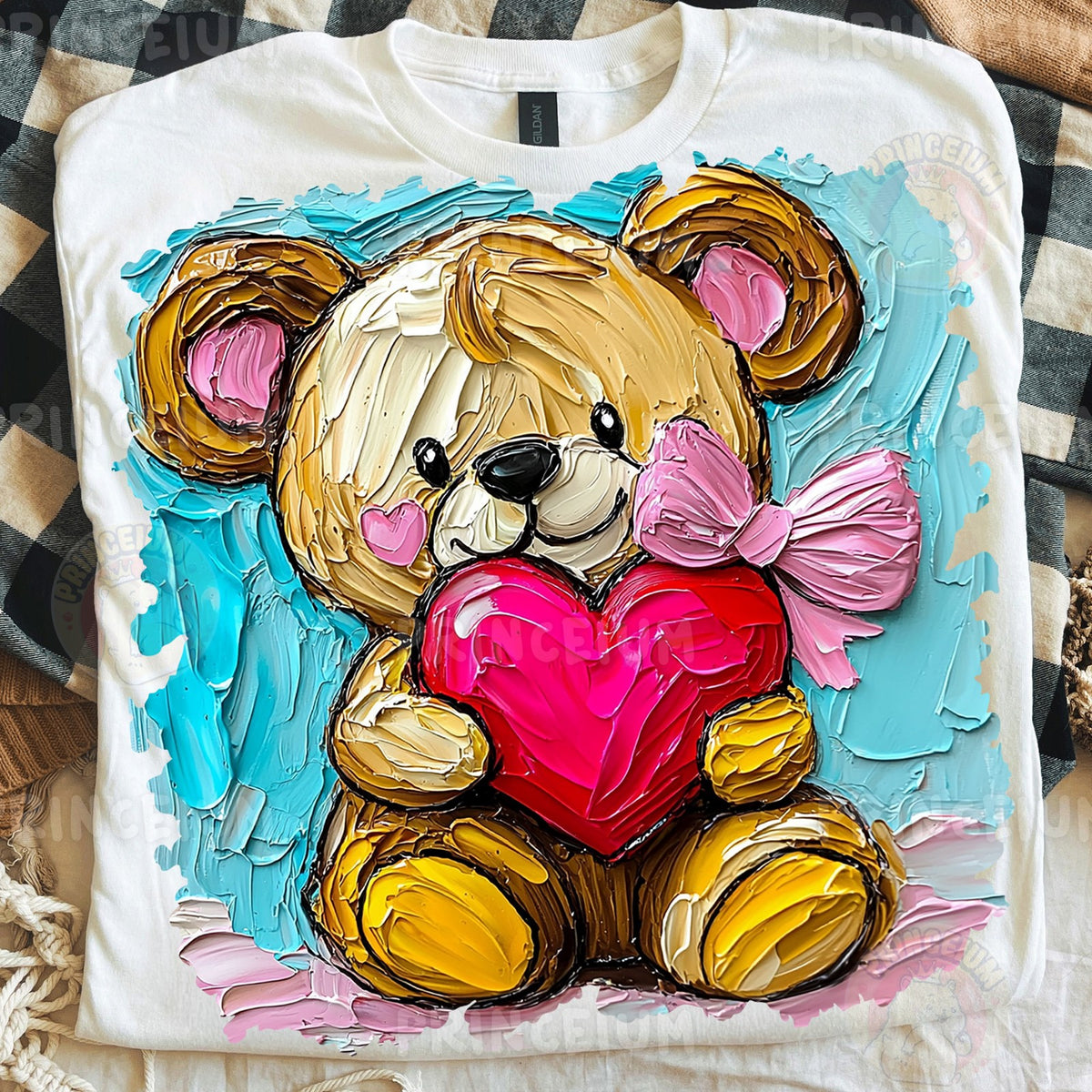 Painted Teddy Bear Valentine