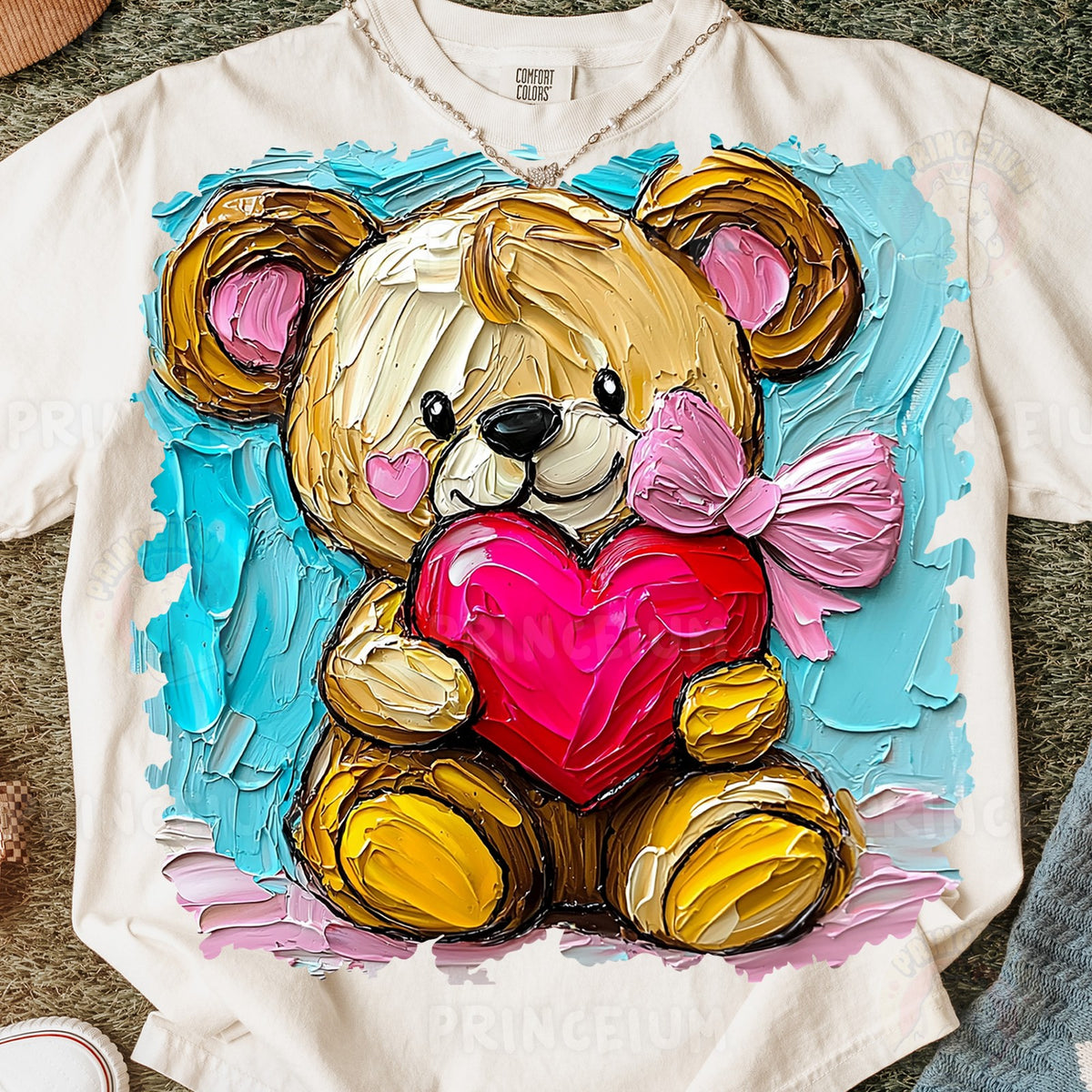 Painted Teddy Bear Valentine