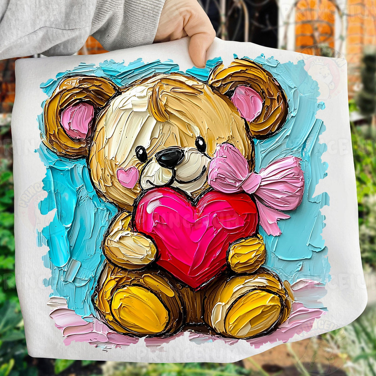 Painted Teddy Bear Valentine