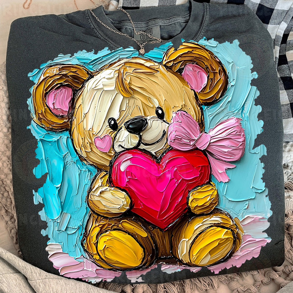 Painted Teddy Bear Valentine