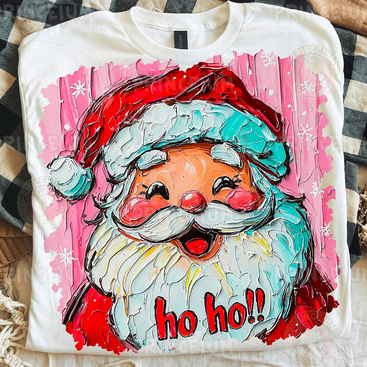 Retro Painted Santa Ho Ho