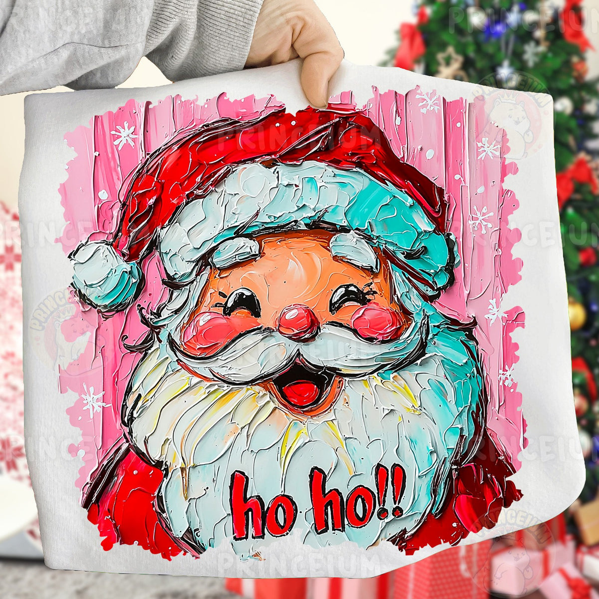 Retro Painted Santa Ho Ho