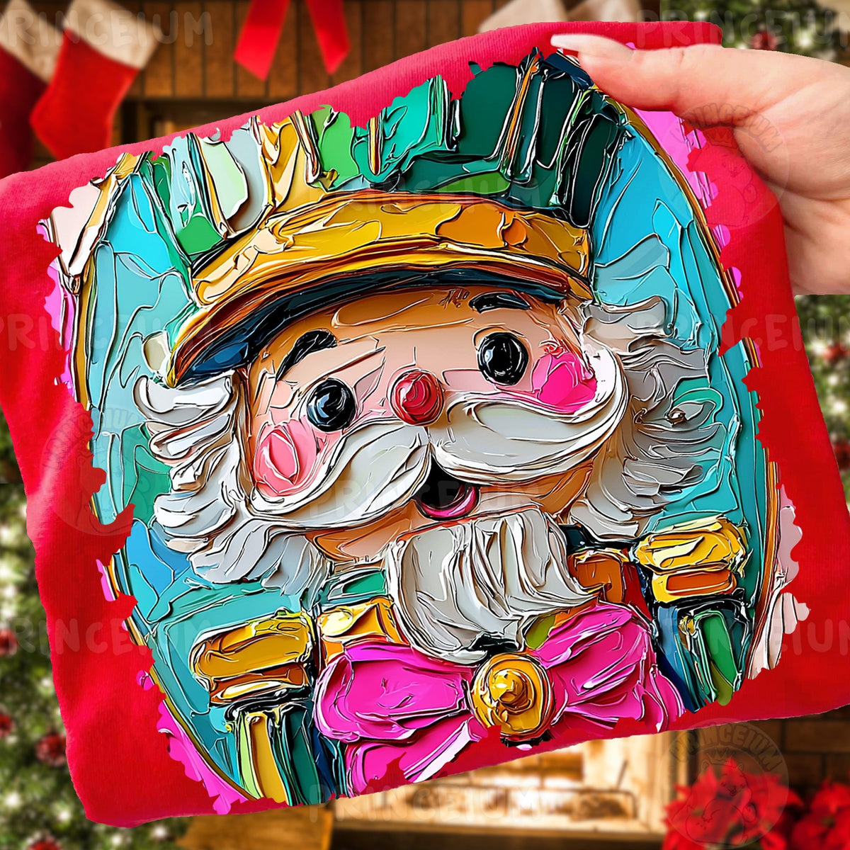 Painted Nutcracker Christmas