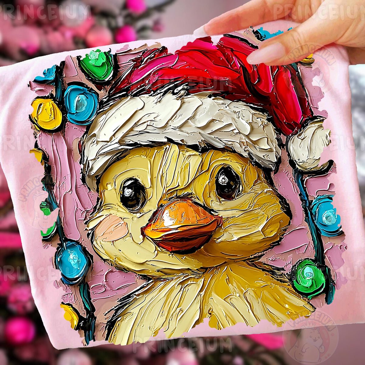 Santa Duckling Christmas Lights