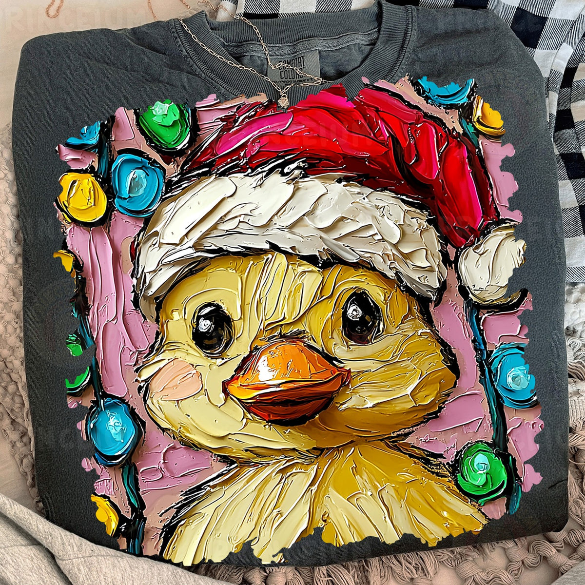 Santa Duckling Christmas Lights