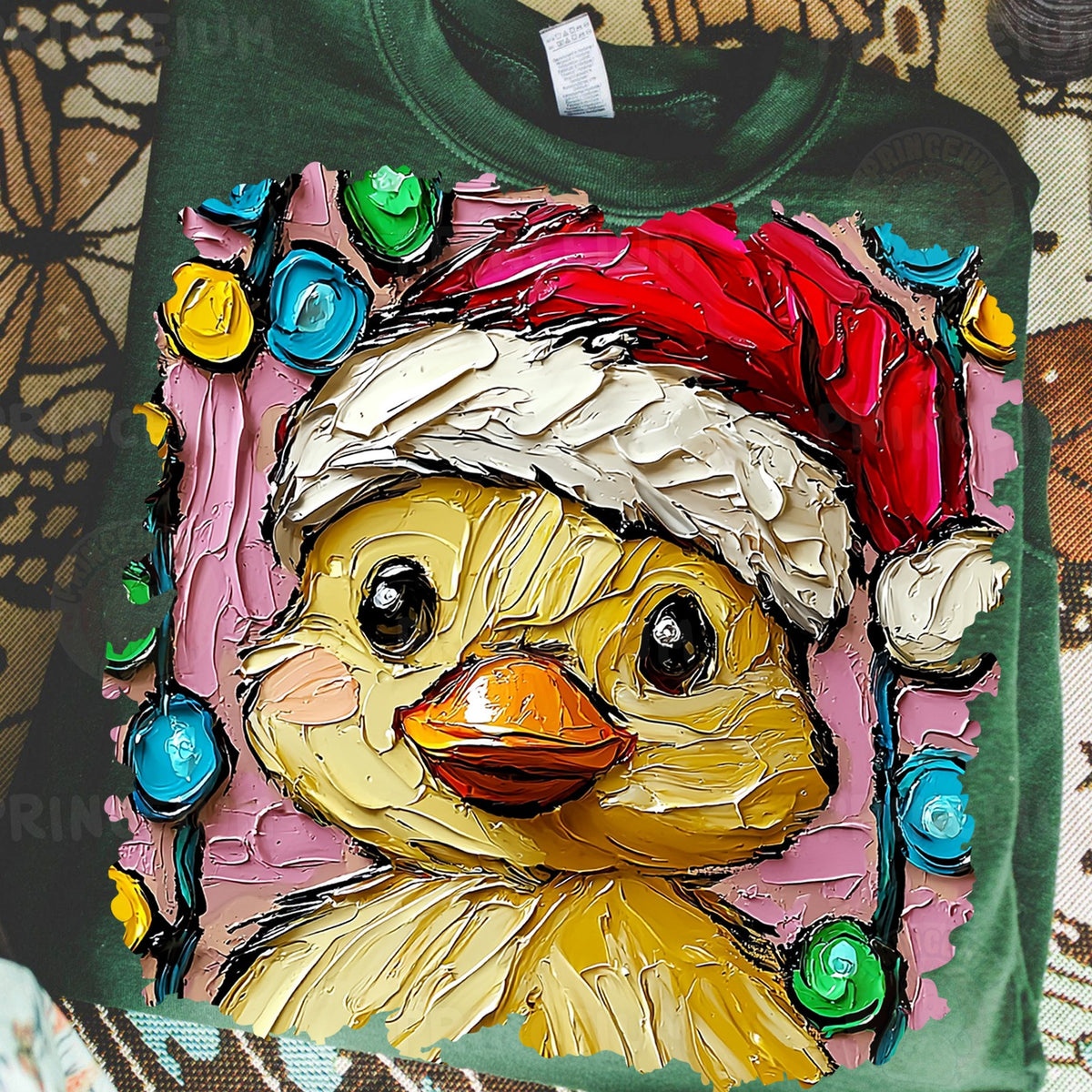 Santa Duckling Christmas Lights