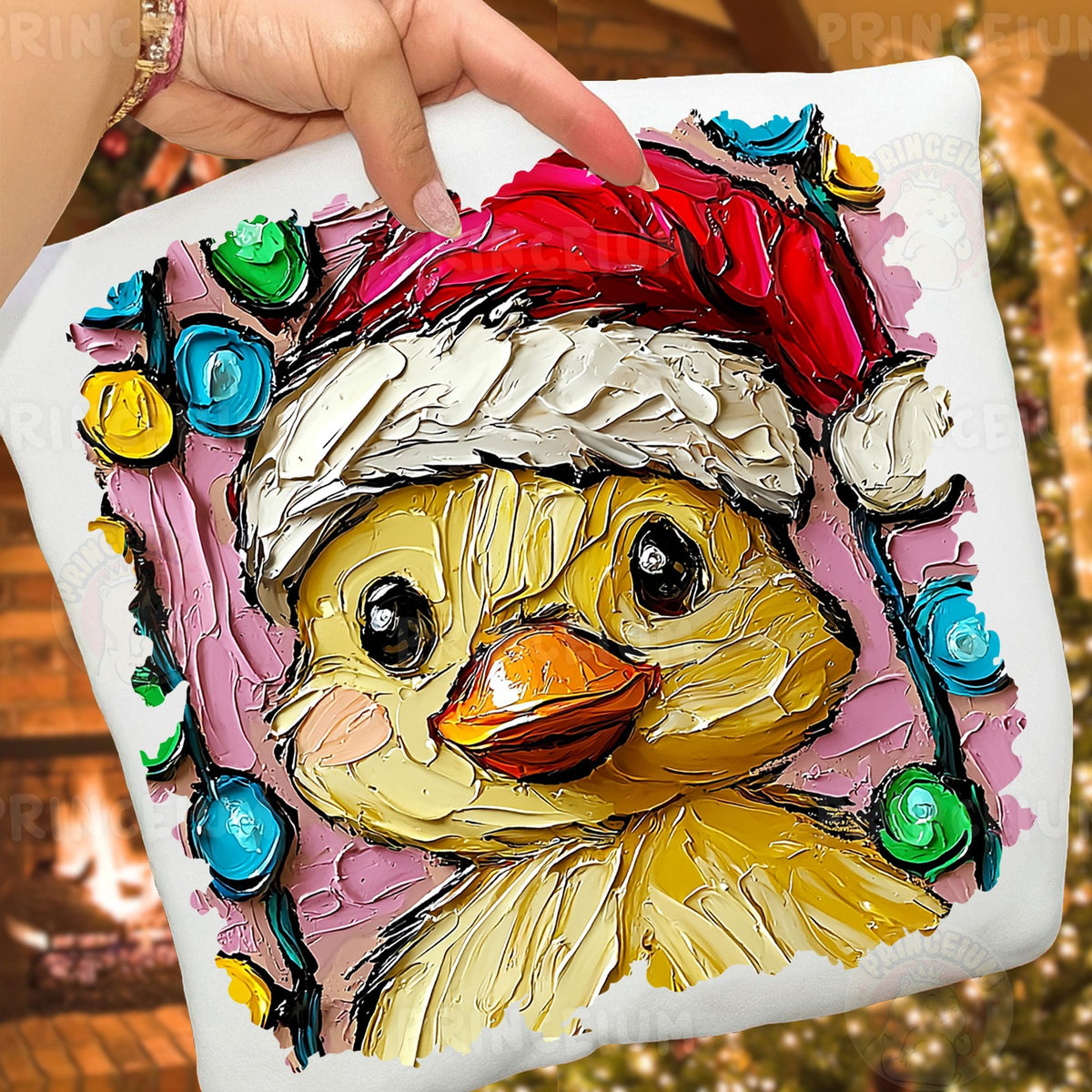Santa Duckling Christmas Lights