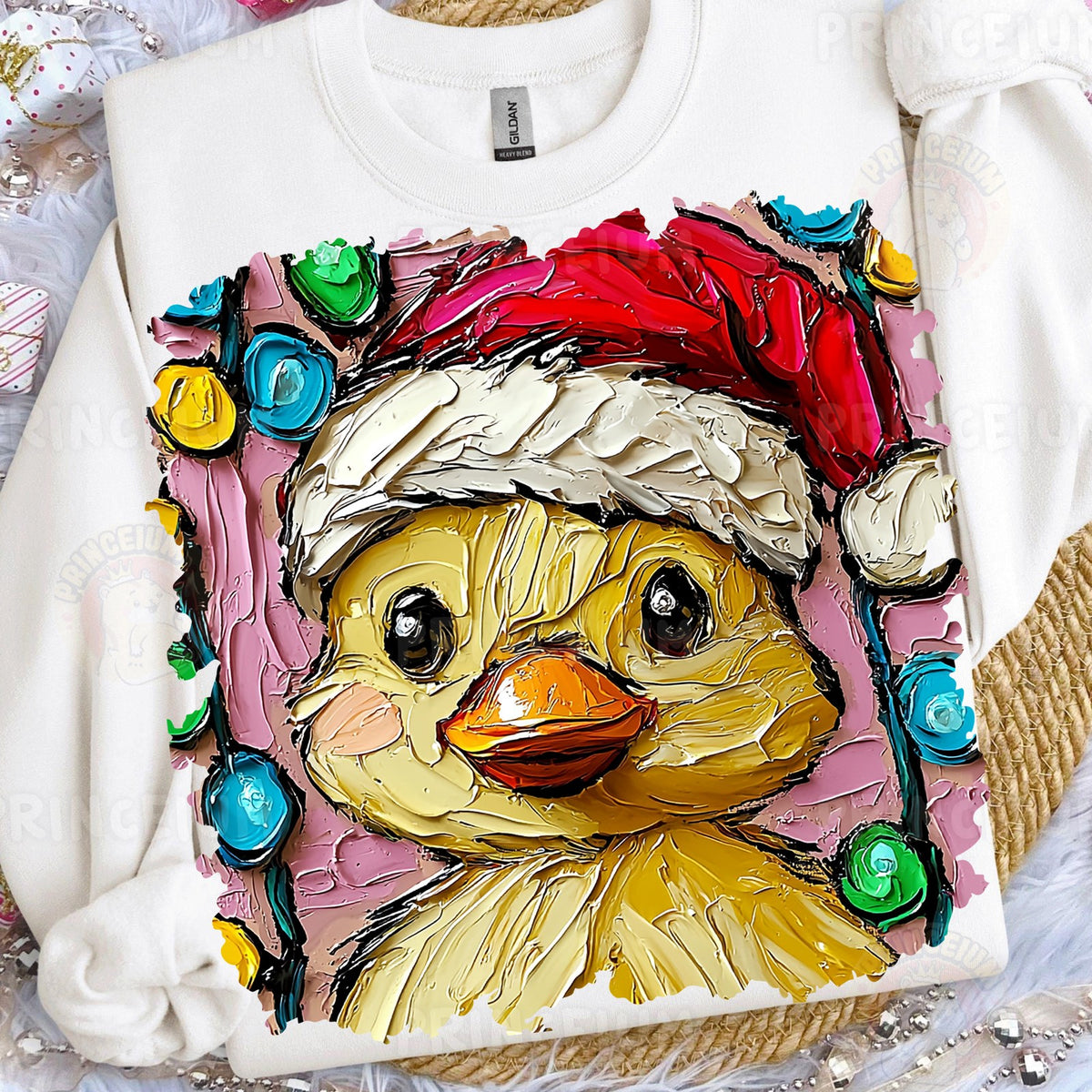 Santa Duckling Christmas Lights