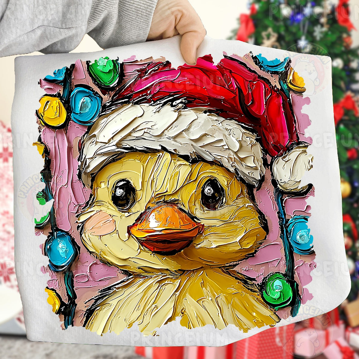 Santa Duckling Christmas Lights