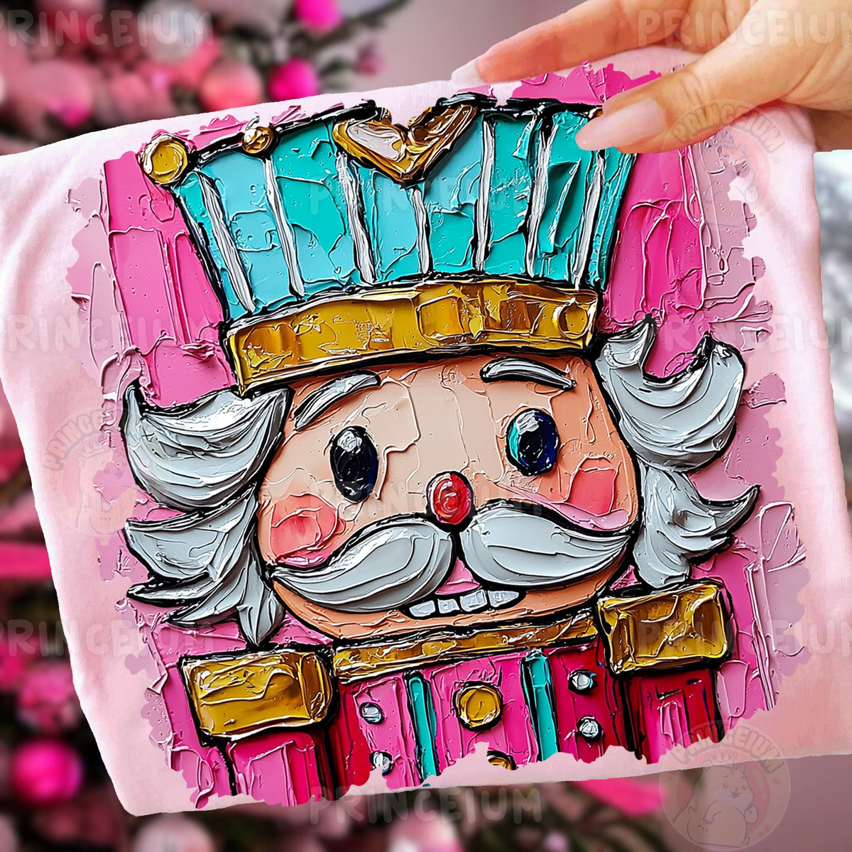 Painted Pink Nutcracker