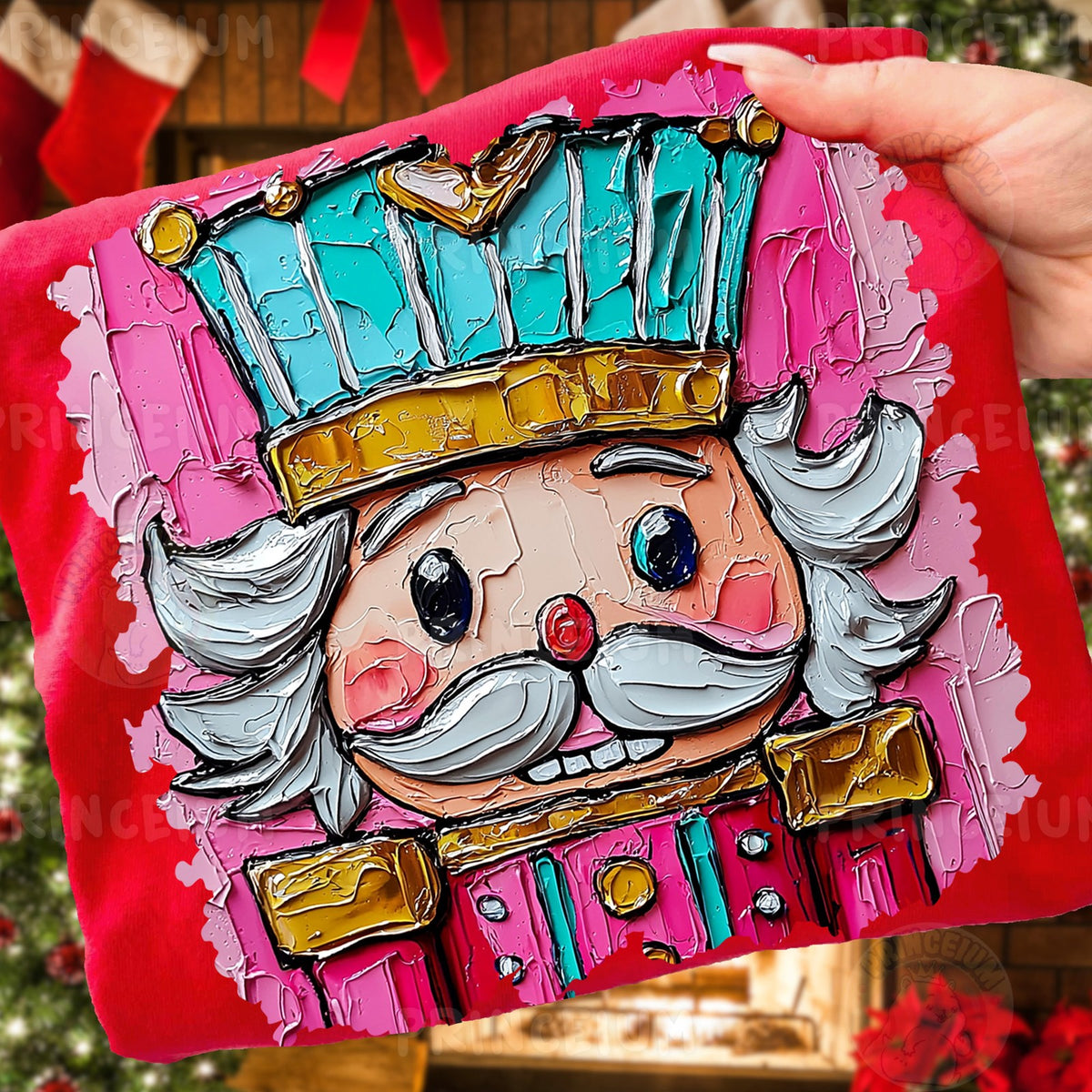 Painted Pink Nutcracker