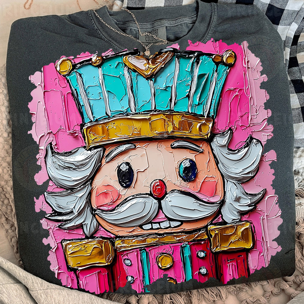 Painted Pink Nutcracker