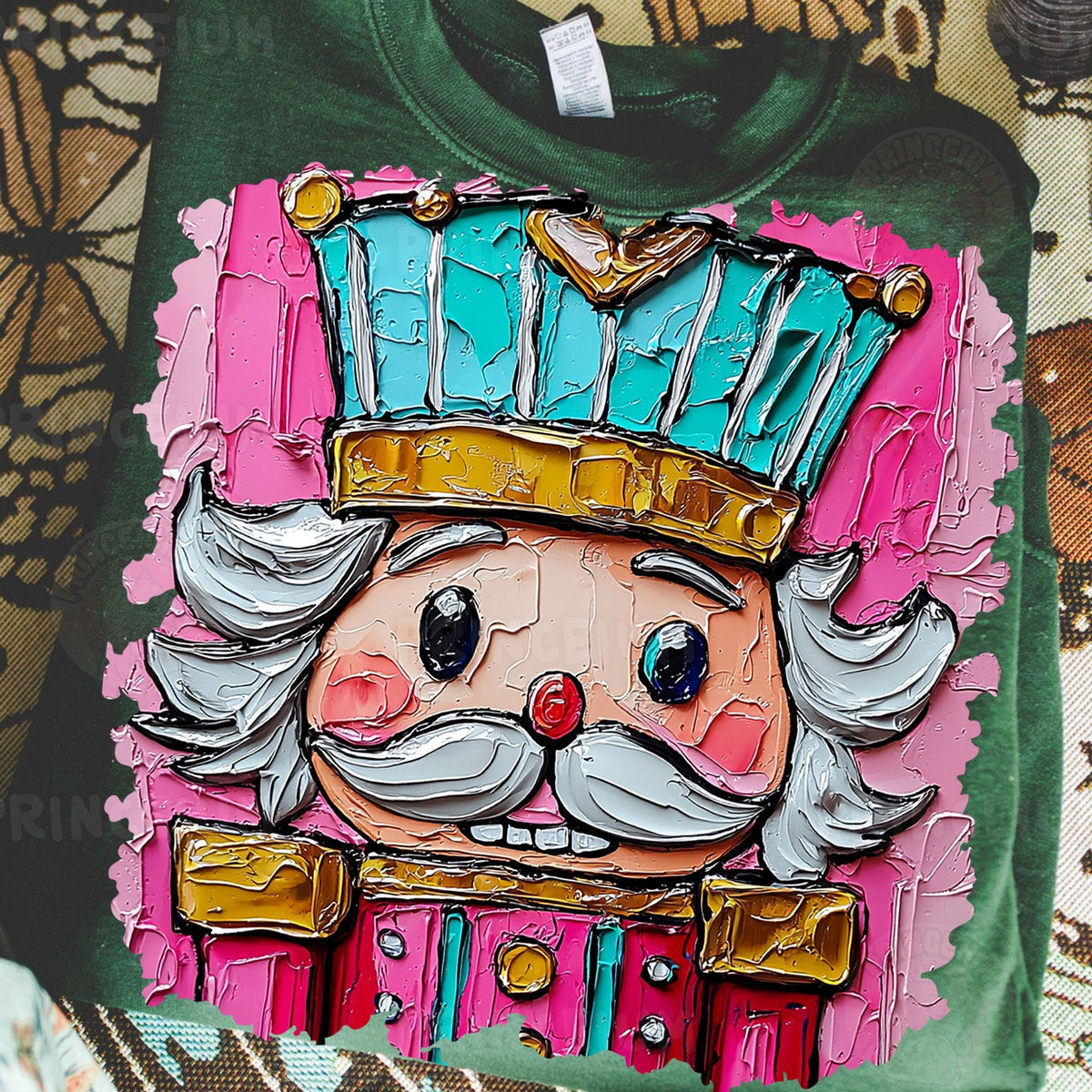 Painted Pink Nutcracker
