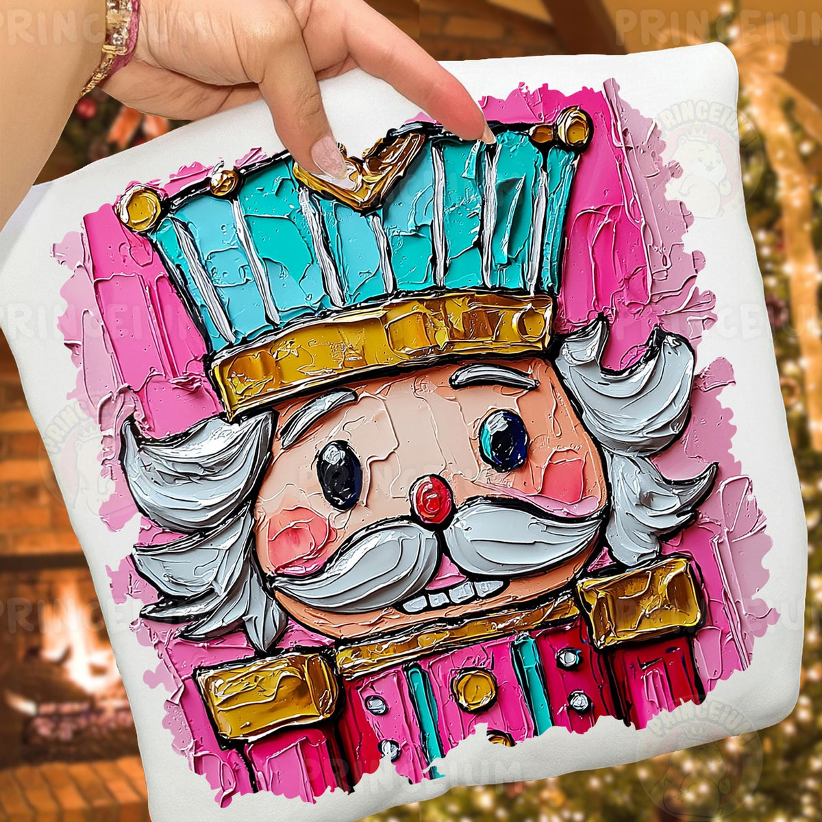 Painted Pink Nutcracker