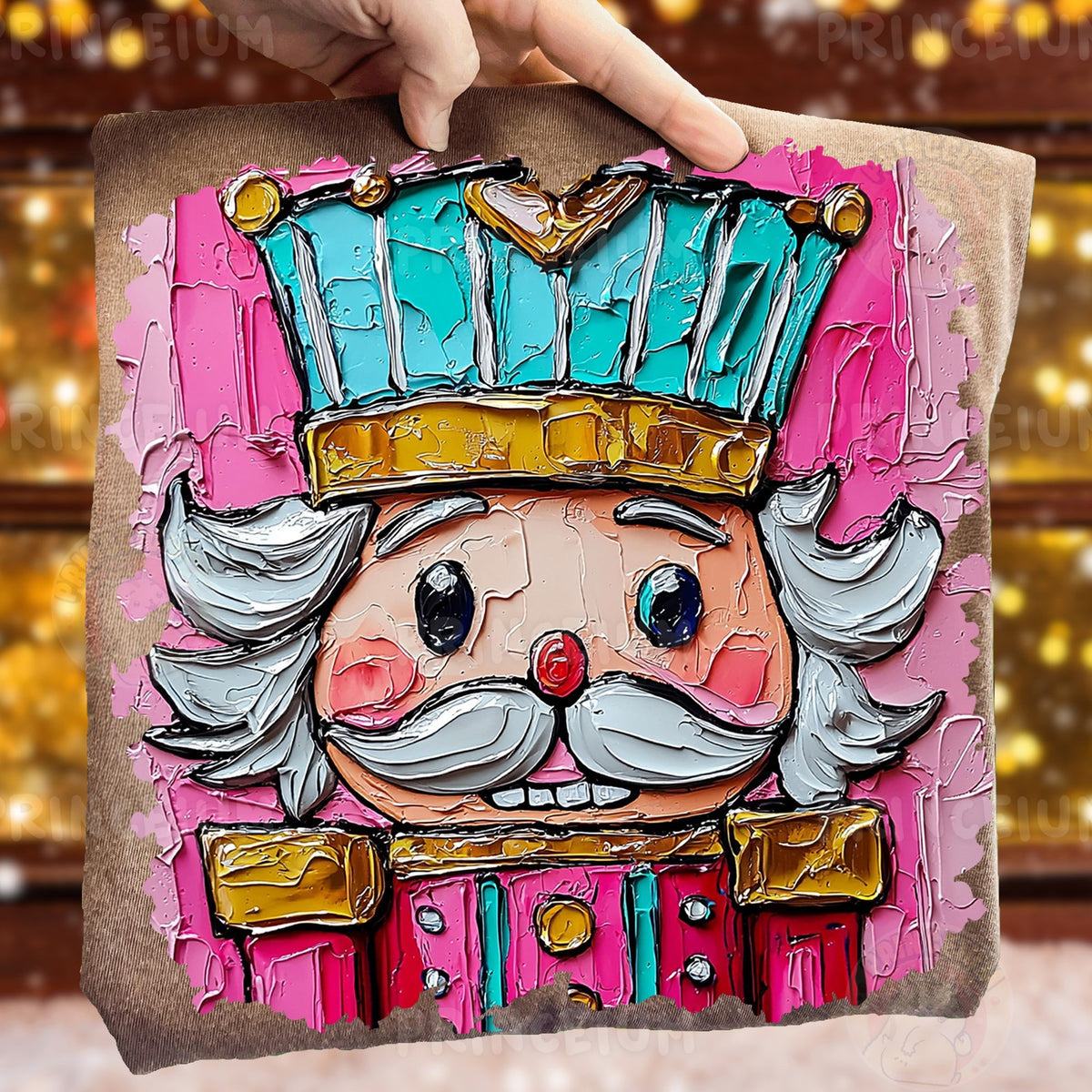 Painted Pink Nutcracker