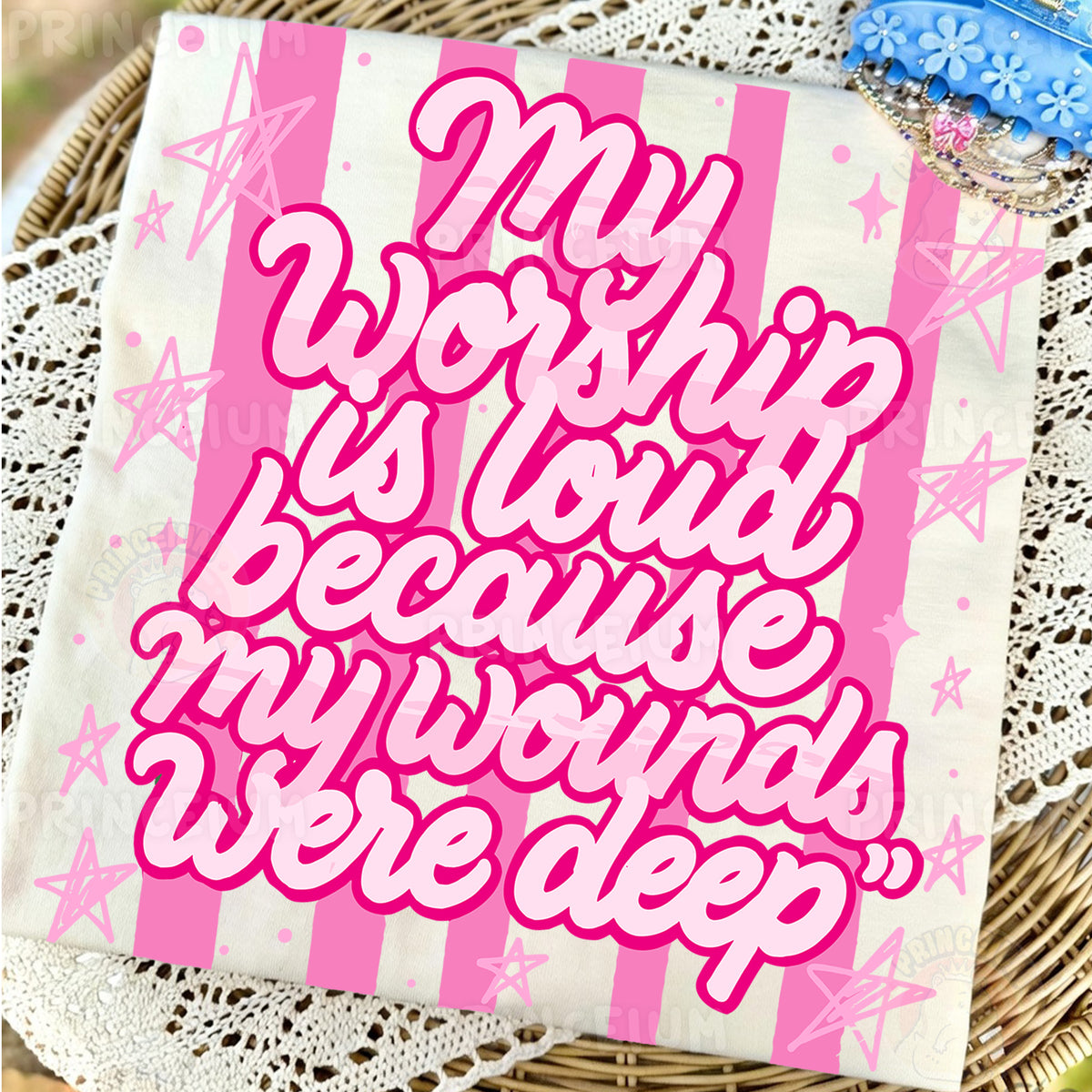 My Worship Is Loud Because My Wounds Were Deep Sublimation Design PNG Christian Faith Digital Download