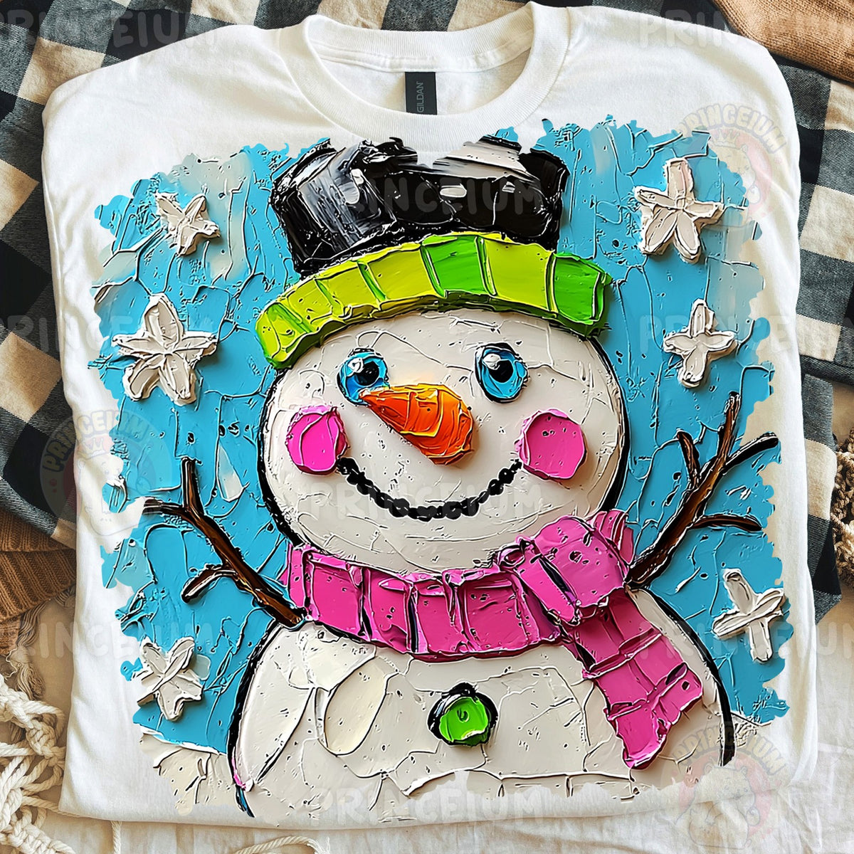 Painted Snowman Christmas