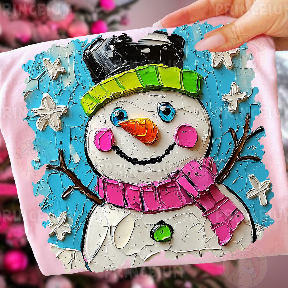 Painted Snowman Christmas