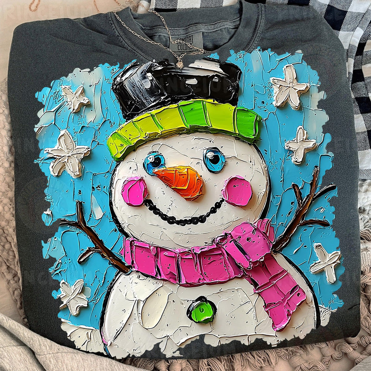 Painted Snowman Christmas