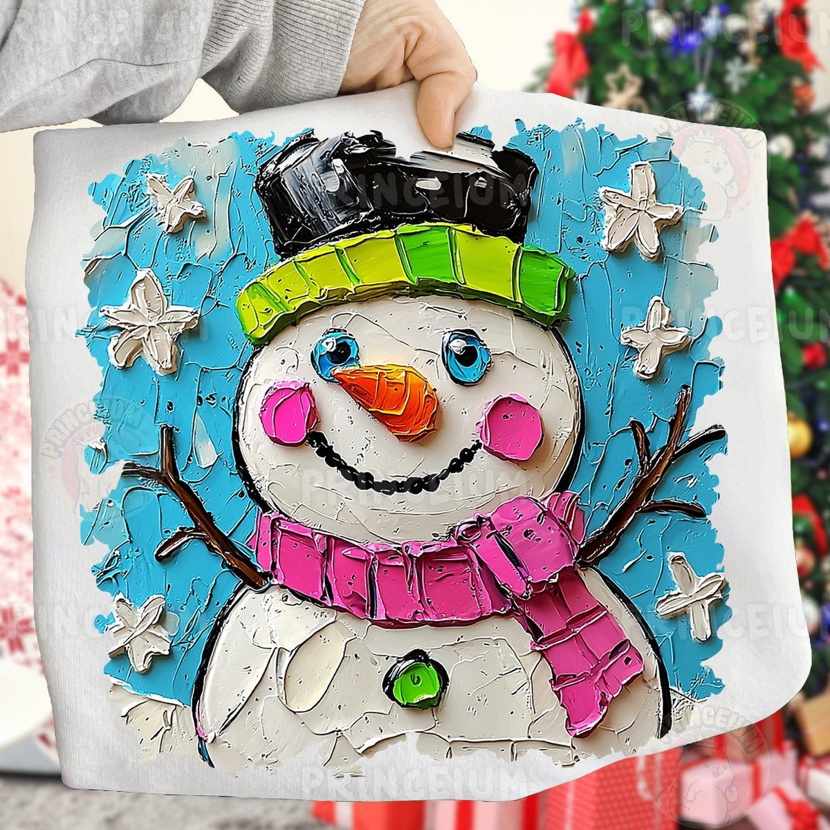 Painted Snowman Christmas