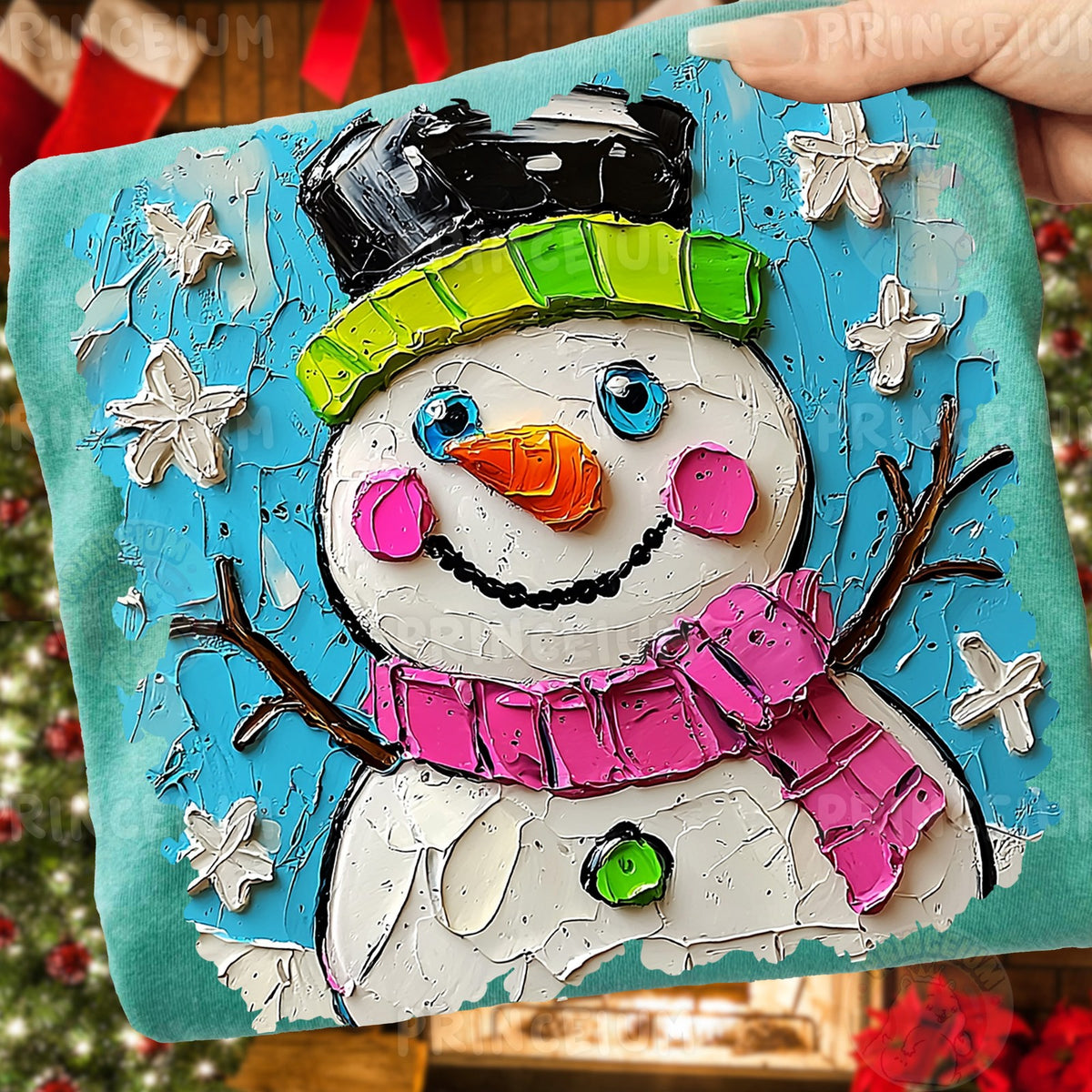 Painted Snowman Christmas