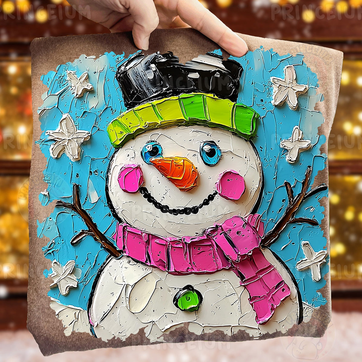 Painted Snowman Christmas