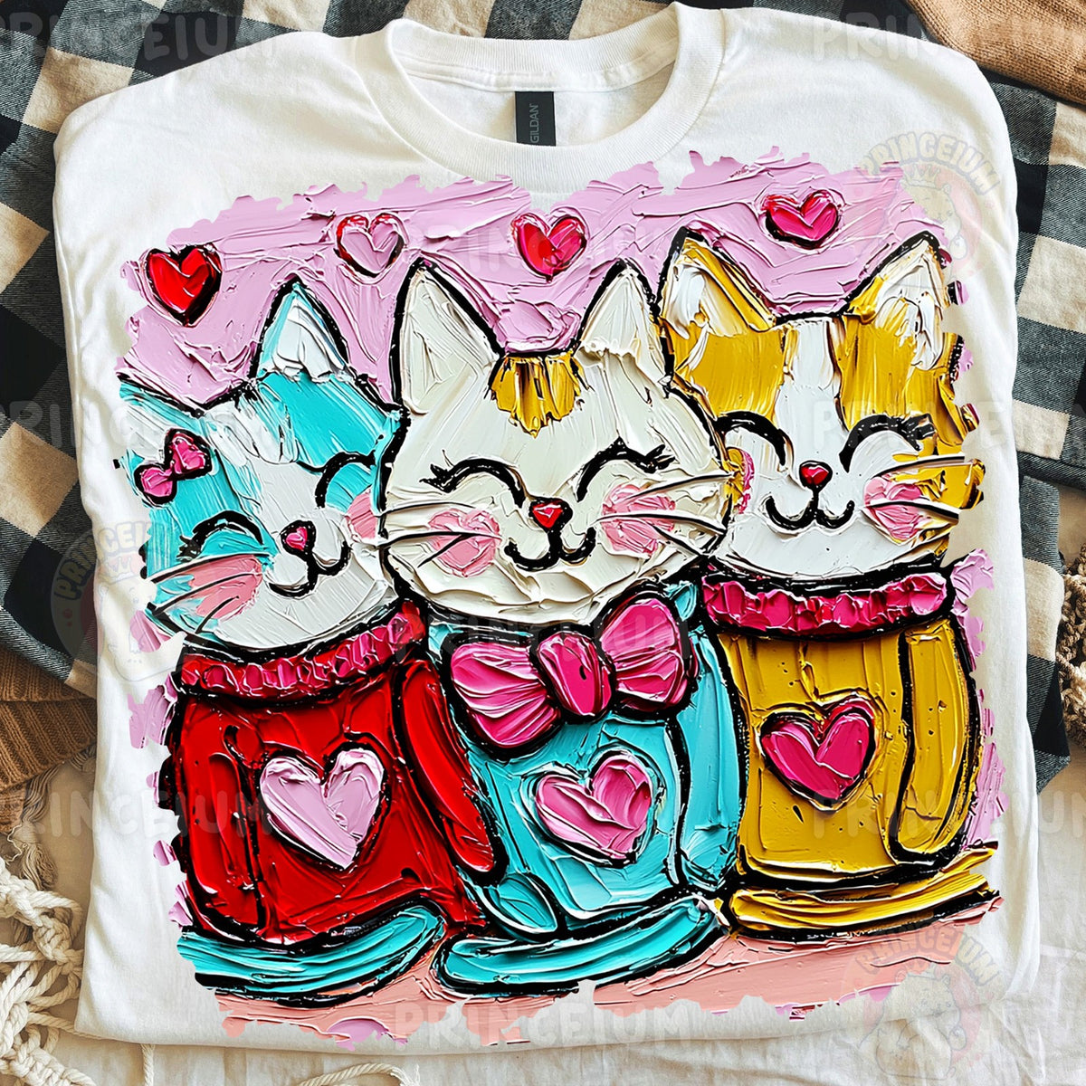 Valentine Cat Trio