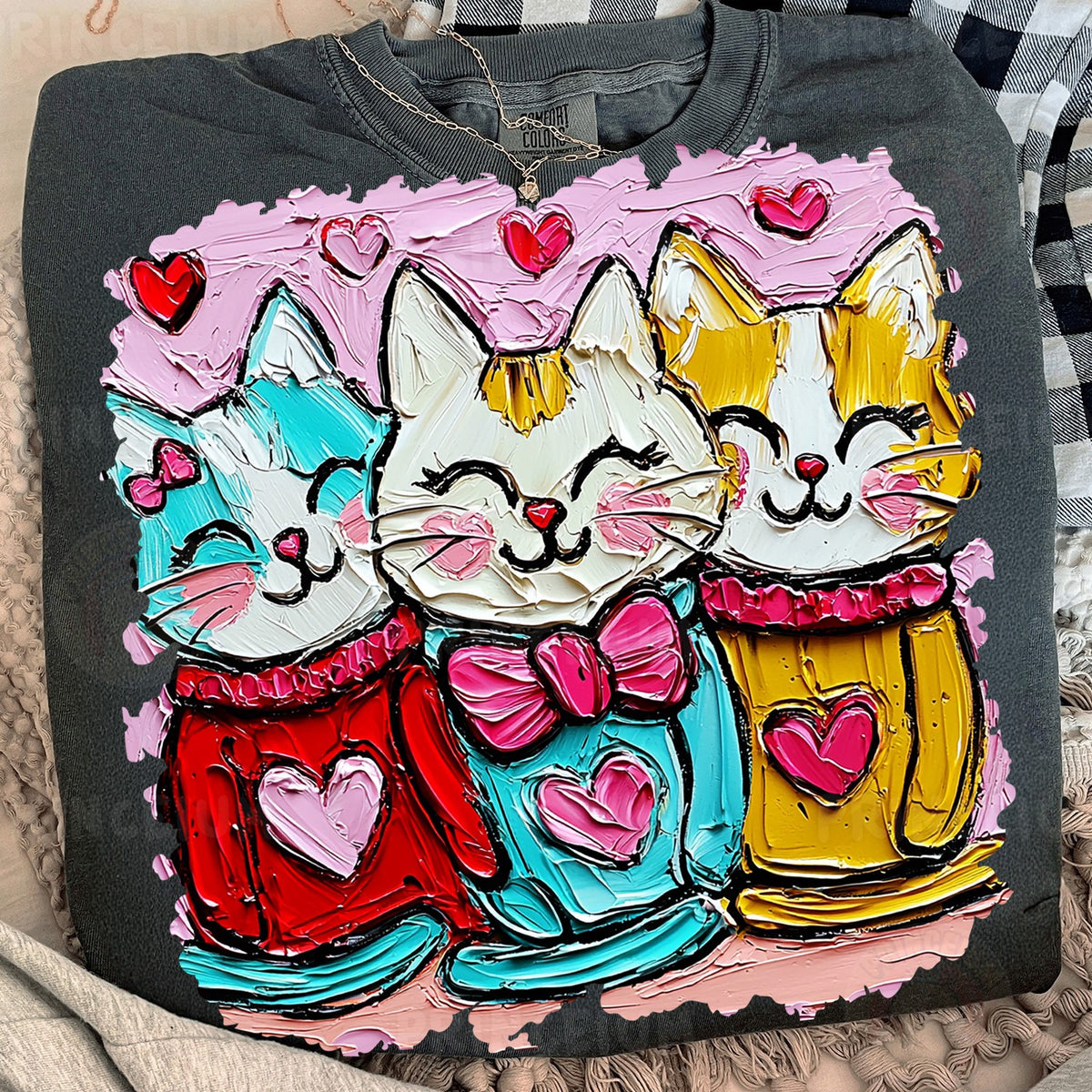 Valentine Cat Trio