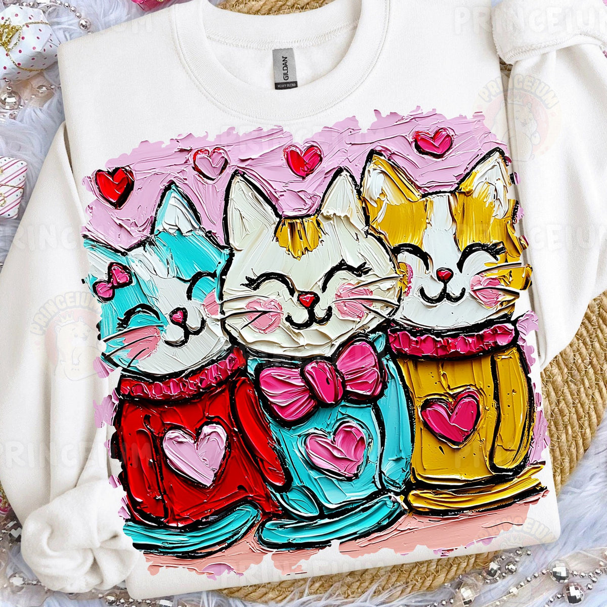 Valentine Cat Trio