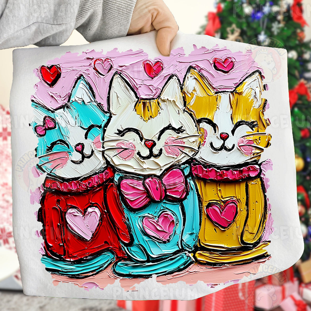 Valentine Cat Trio