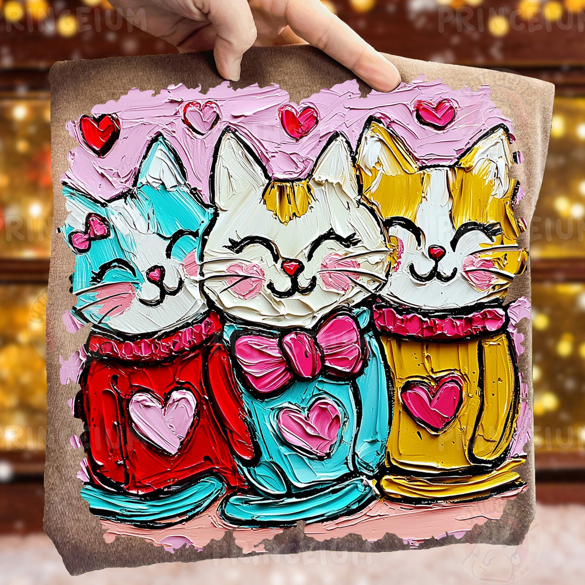 Valentine Cat Trio