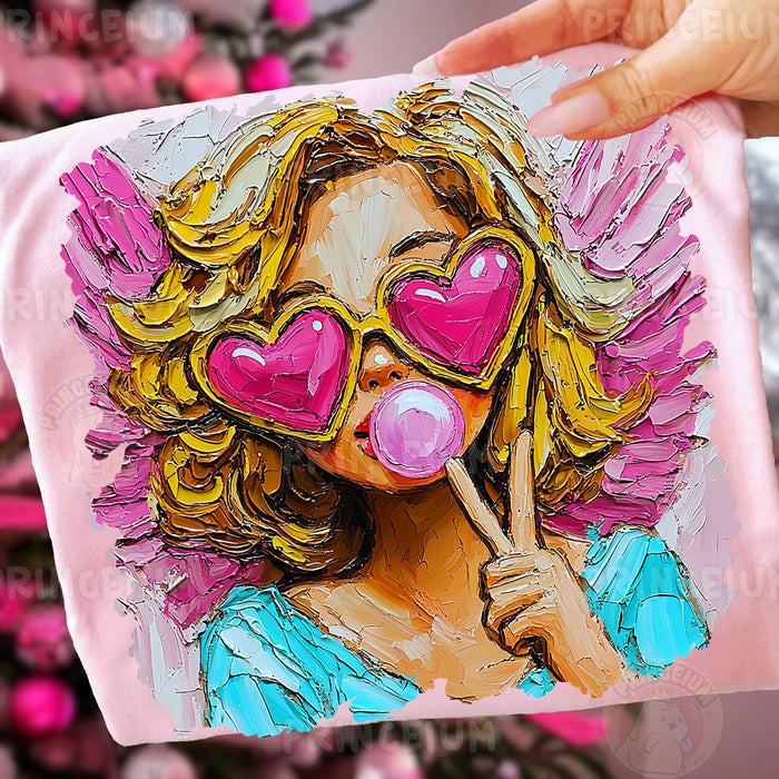 Bubblegum Heart Glasses