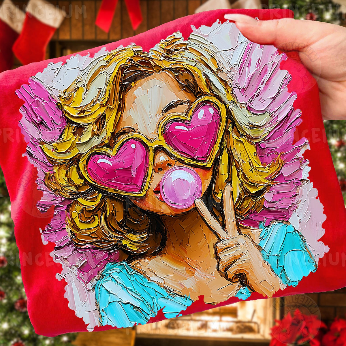 Bubblegum Heart Glasses