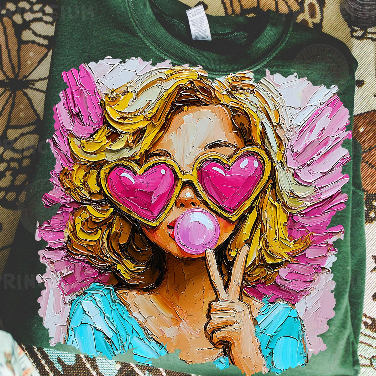 Bubblegum Heart Glasses