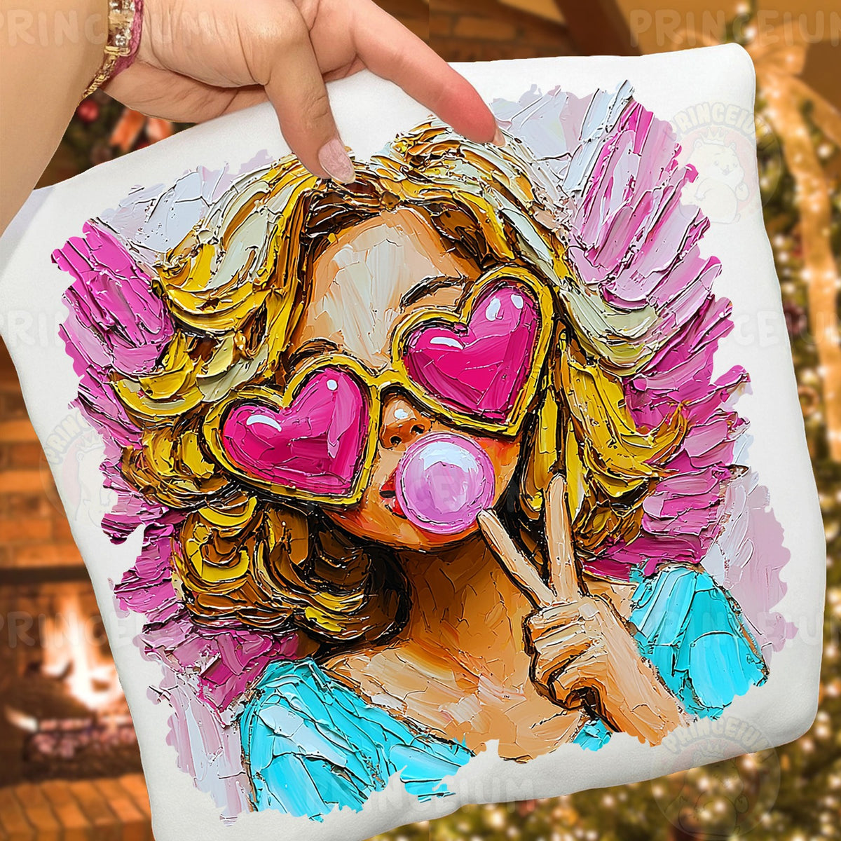 Bubblegum Heart Glasses