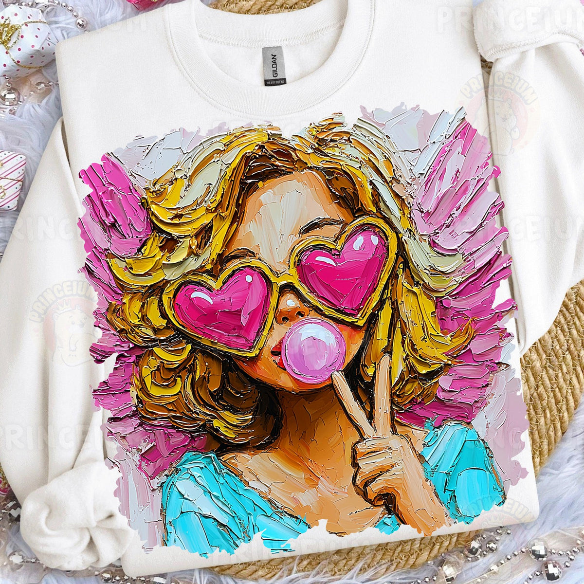 Bubblegum Heart Glasses