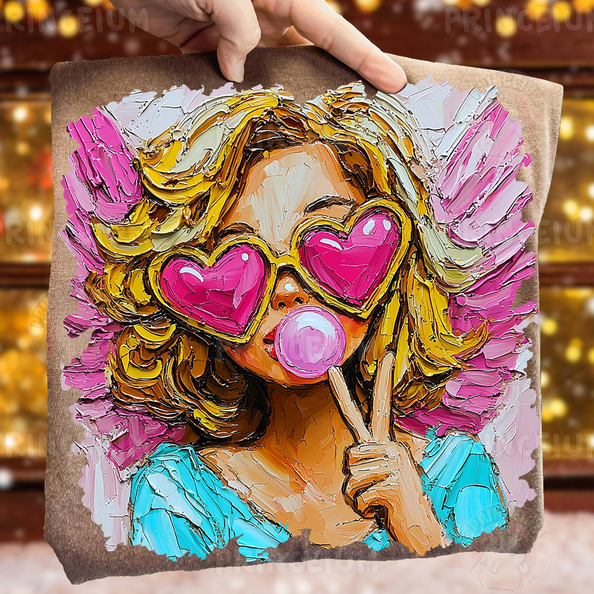 Bubblegum Heart Glasses
