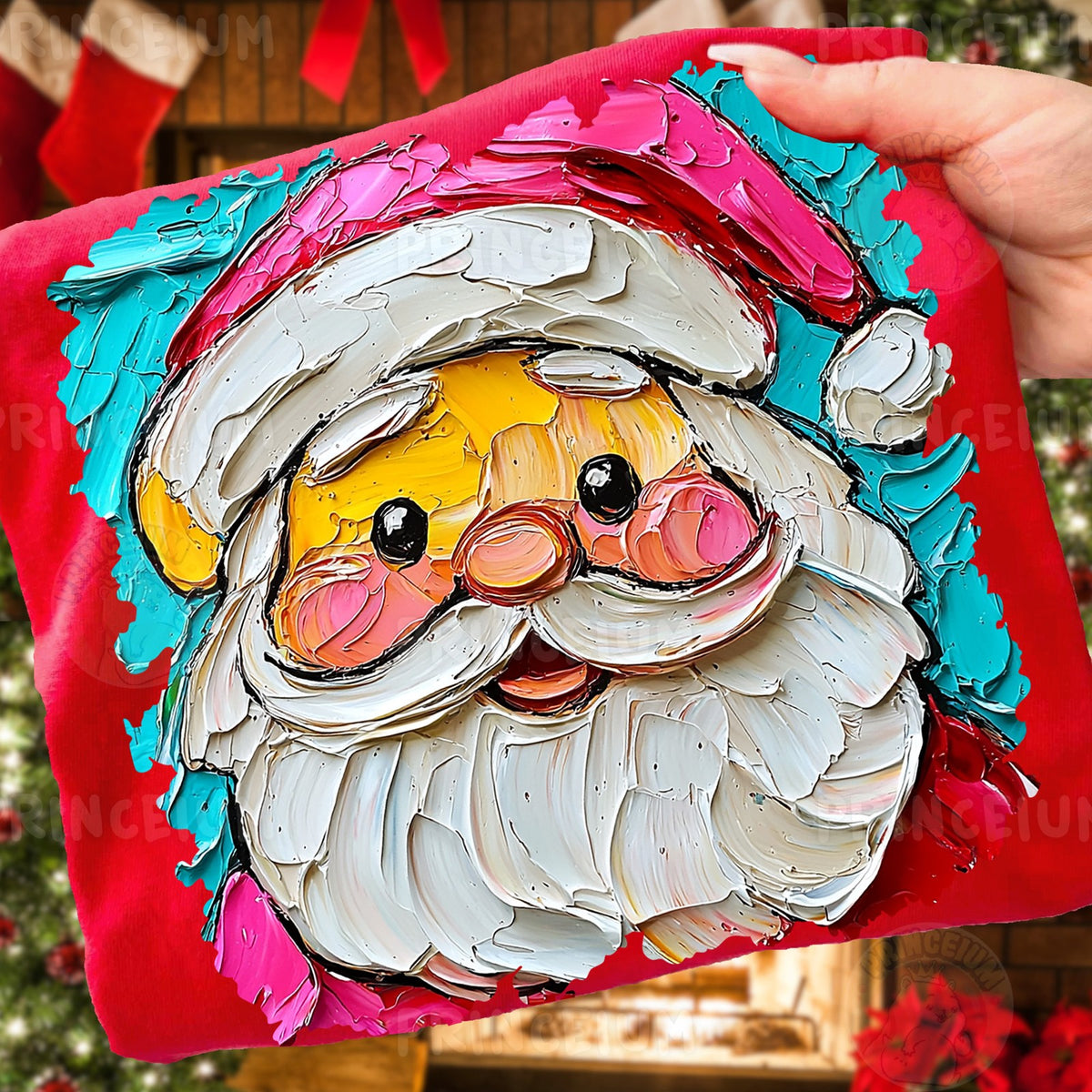 Painted Santa Face