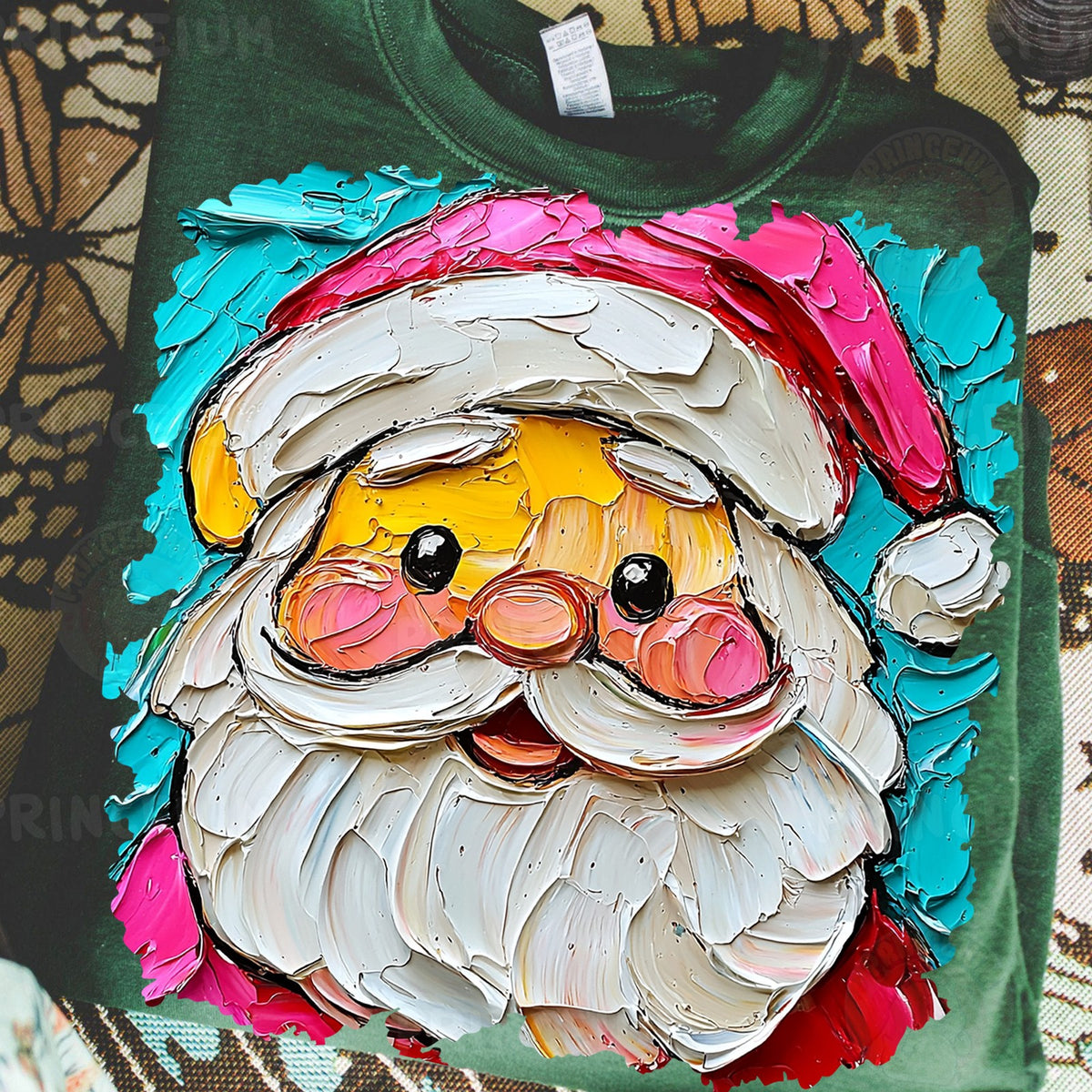 Painted Santa Face