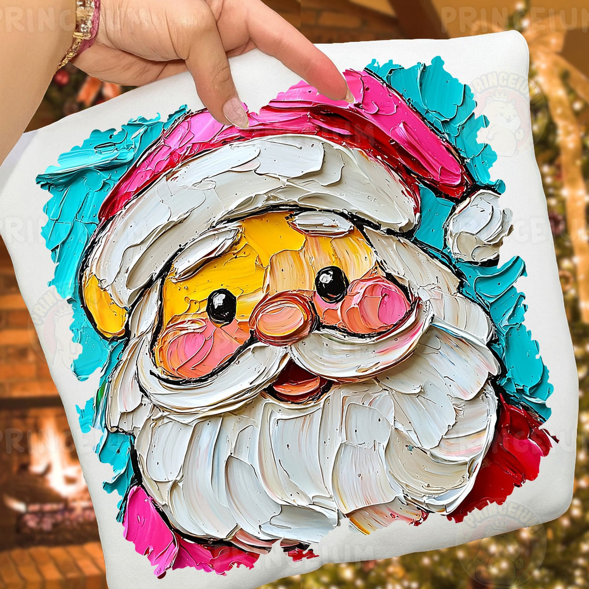 Painted Santa Face