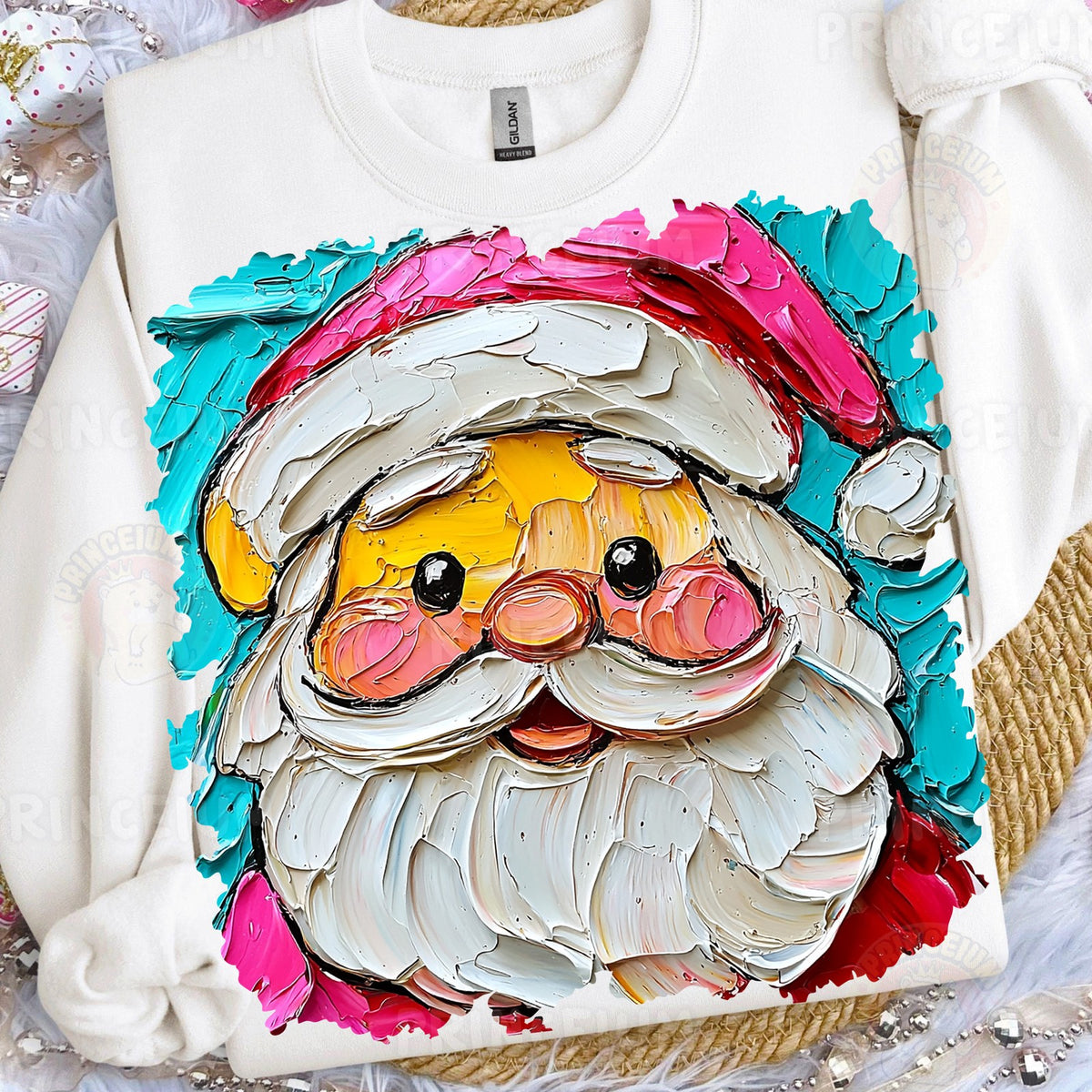 Painted Santa Face