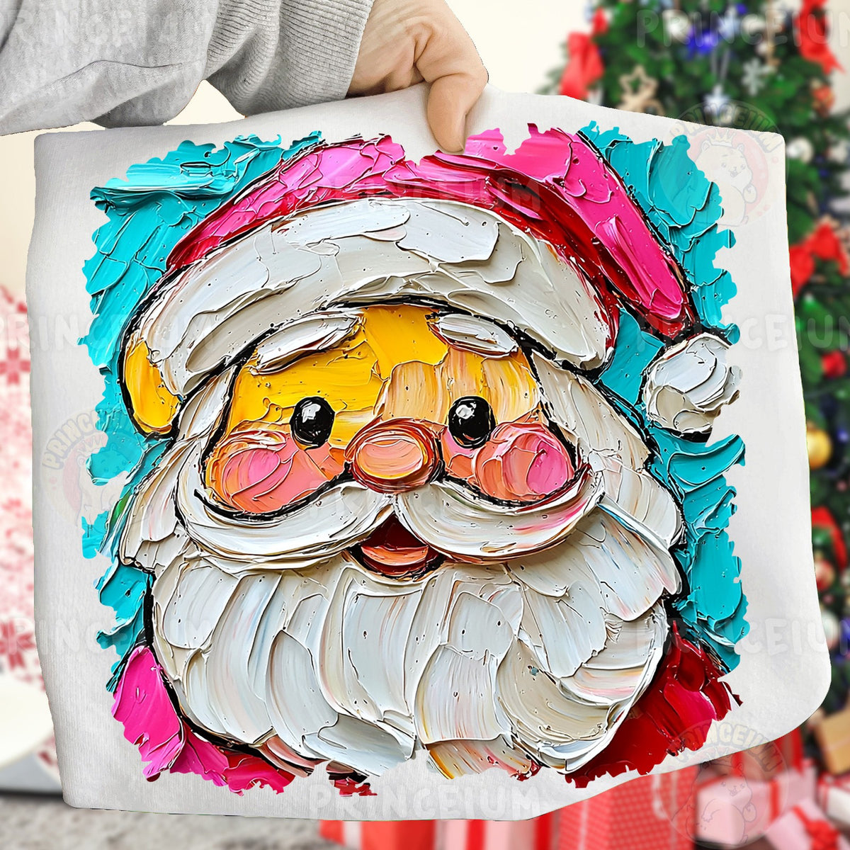 Painted Santa Face