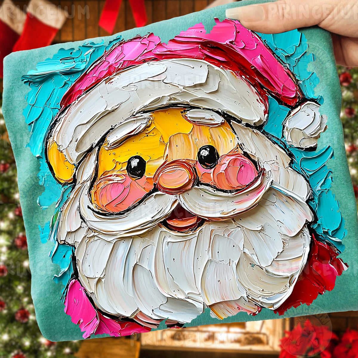 Painted Santa Face