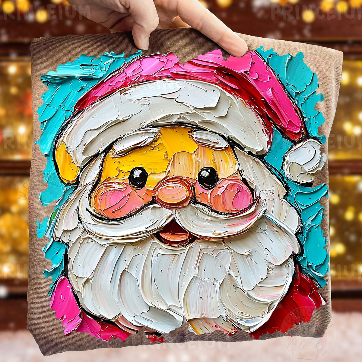 Painted Santa Face