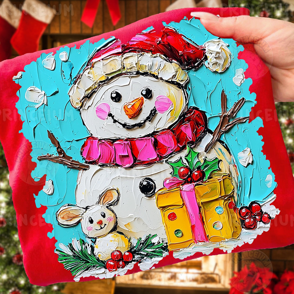 Painted Snowman Christmas