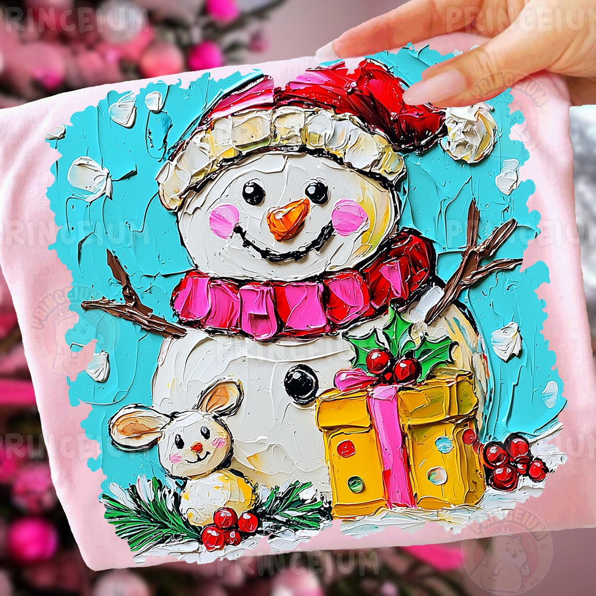 Painted Snowman Christmas