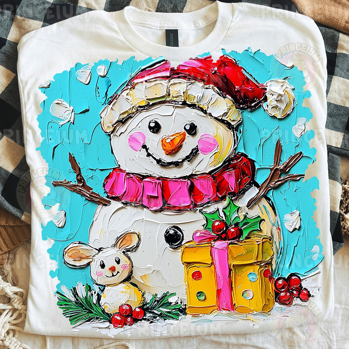 Painted Snowman Christmas